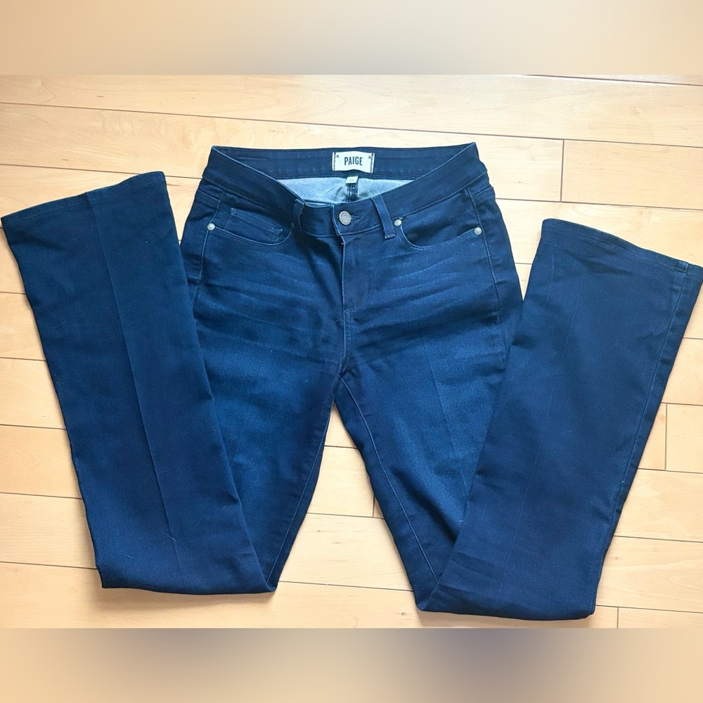 Paige Manhattan Bootcut Dark Blue Jeans Size 28